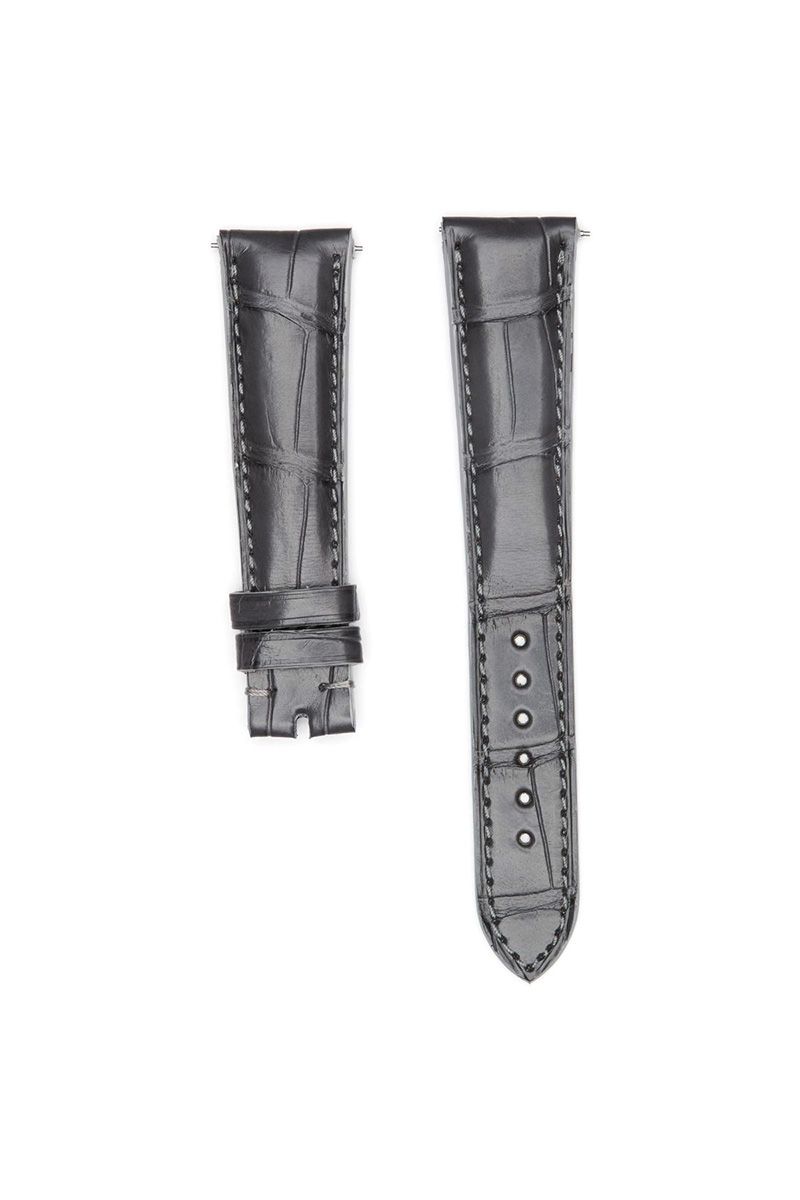 NJ AO05 Caviar Grey Alligator leather Strap